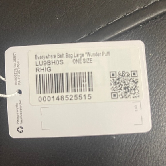 Lululemon Athletica Light Gray Pouch 9” X 6” large - Picture 7 of 12